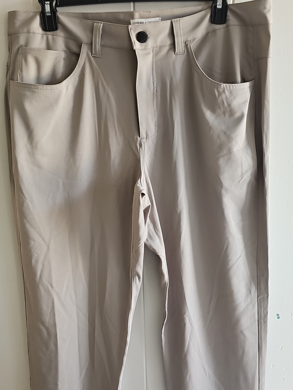 Men's Stretch Performance Pants - Light Gray Size 36